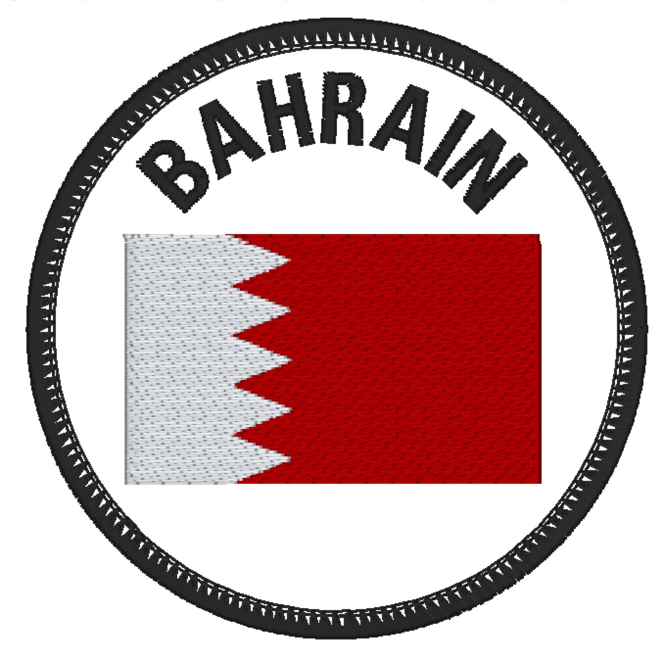 BAHRAIN Flag Patch — Iron On Badge Embroidered Patch 9cm x 9cm (WORLD FLAGS) eBay