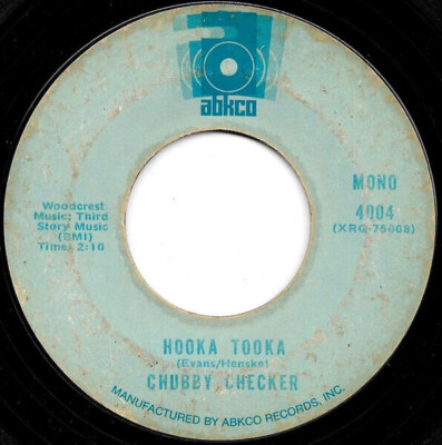 Chubby Checker Hey Bobba Needle / Hooka Tooka Vinyl Single 7inch Abkco