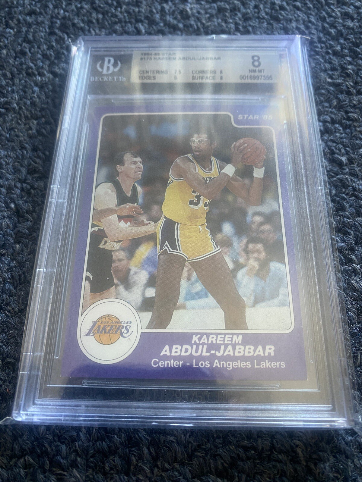 1984-85 Star #173 Kareem Abdul-Jabbar BGS 8