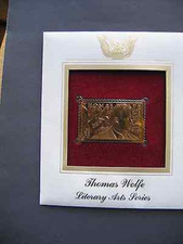 2000 Thomas Wolfe Literary Art Series Gold Golden Cover replica STAMP