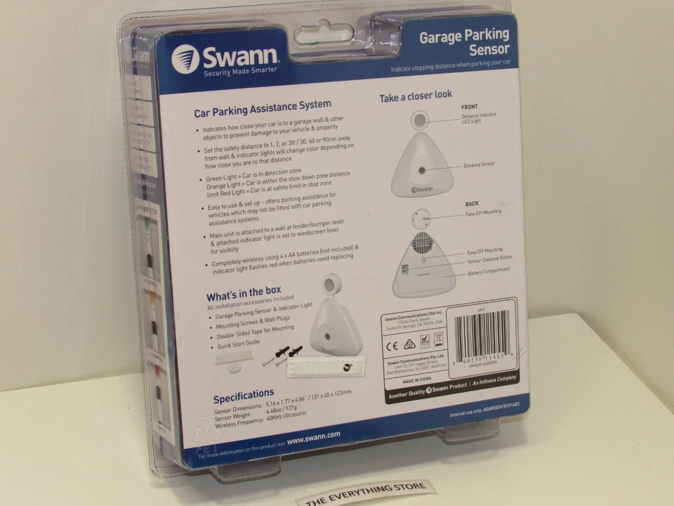 SWANN GARAGE PARKING SENSOR ULTRASONIC WIRELESS ALERT FREE SHIP - Image 2 of 2