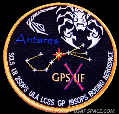 GPS IIF-10 ANTARES ATLAS V ULA BOEING LCSS USAF SATELLITE Mission SPACE PATCH