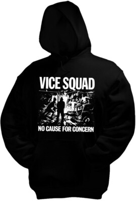 VICE SQUAD No cause for concern Logo Hooded sweat Kapuzenpullover, schwarz