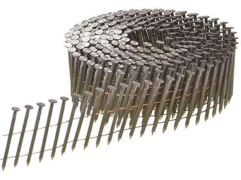 Bostitch Galvanised Ring Shank Coil Nails 2.1 X 40Mm Pack Of 24 500 BOSN203R40GQ