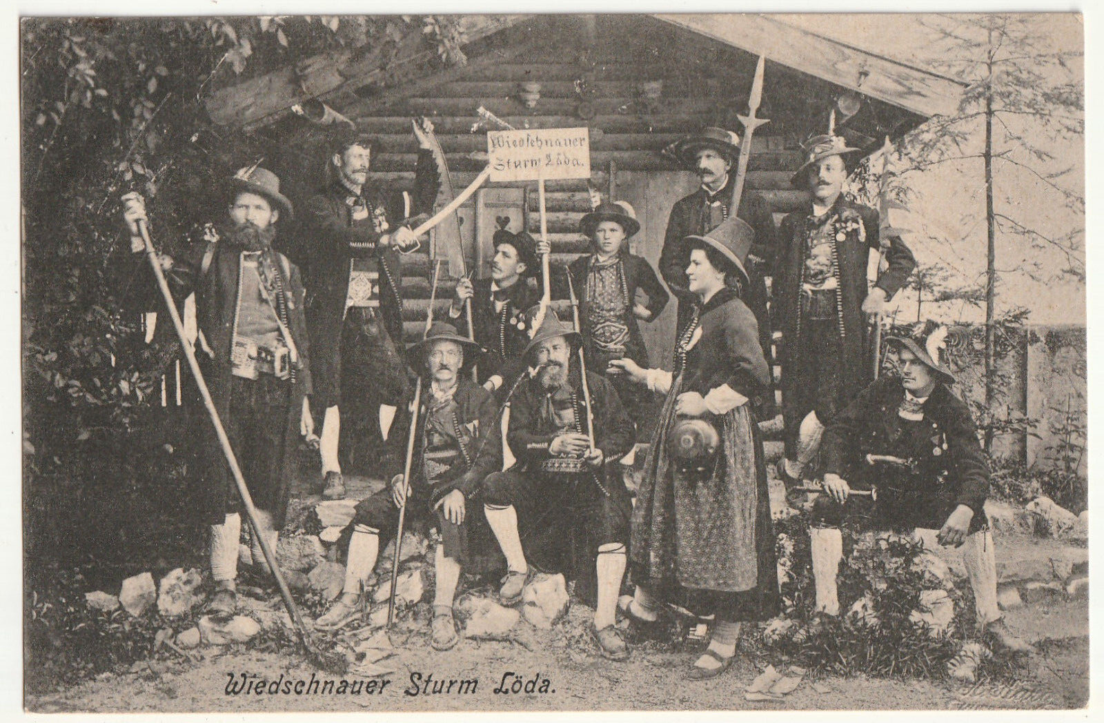 Wildschönau, Wildschönauer Sturm Löda , alte AK 1908 gel.