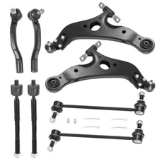 8PC Front Lower Control Arm Tie Rod Sway Bar For 2004-2010 Toyota Sienna