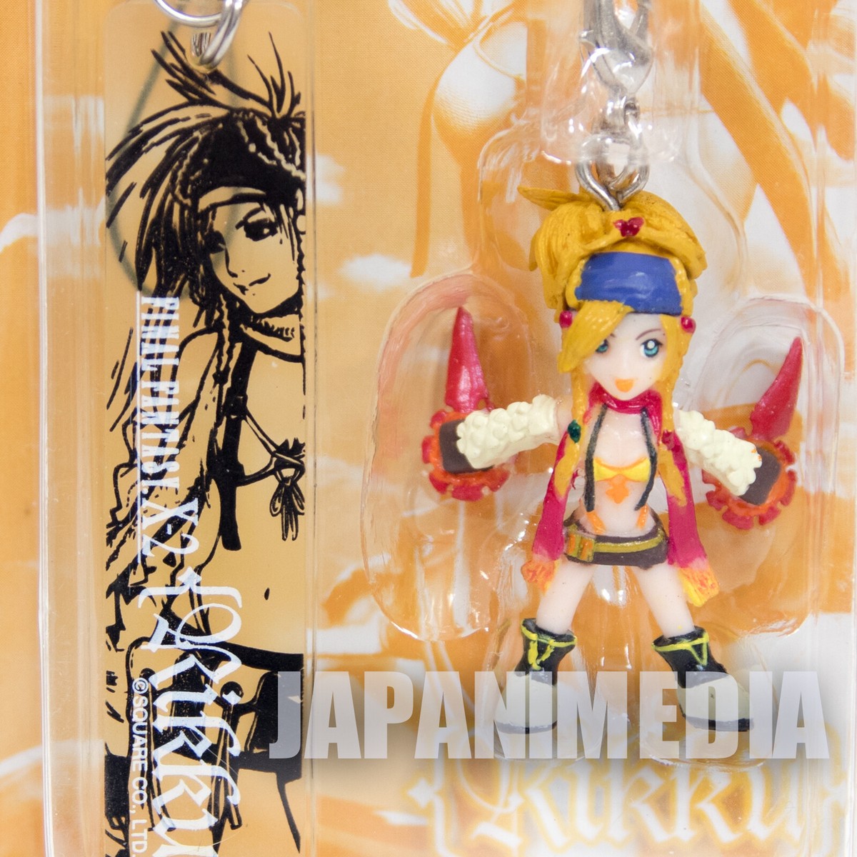 アクセサリー rikku Final Fantasy X-2 RIkku Figure & Plate Charm Strap Limited JAPAN