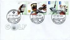 2011 Golf in Australia (Gummed) FDC - Port Hedland WA 6721 Pictorial PMK