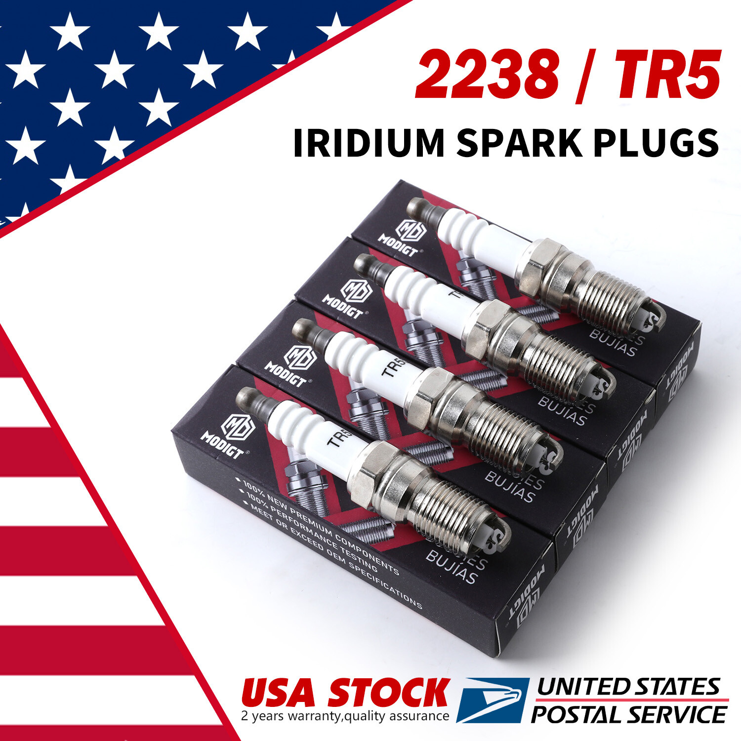 8x NEW Fit NGK Spark Plugs OEM 2238 TR5 BN3249 For Chevrolet Express 2500 GMC