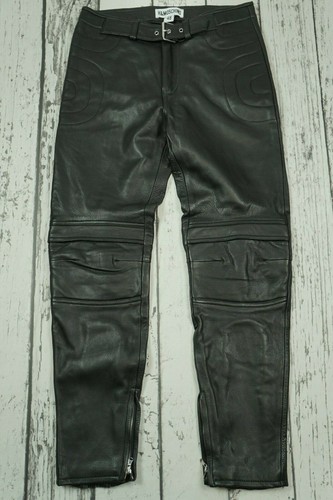 Leather Trousers Pants Size 48 US33R US 