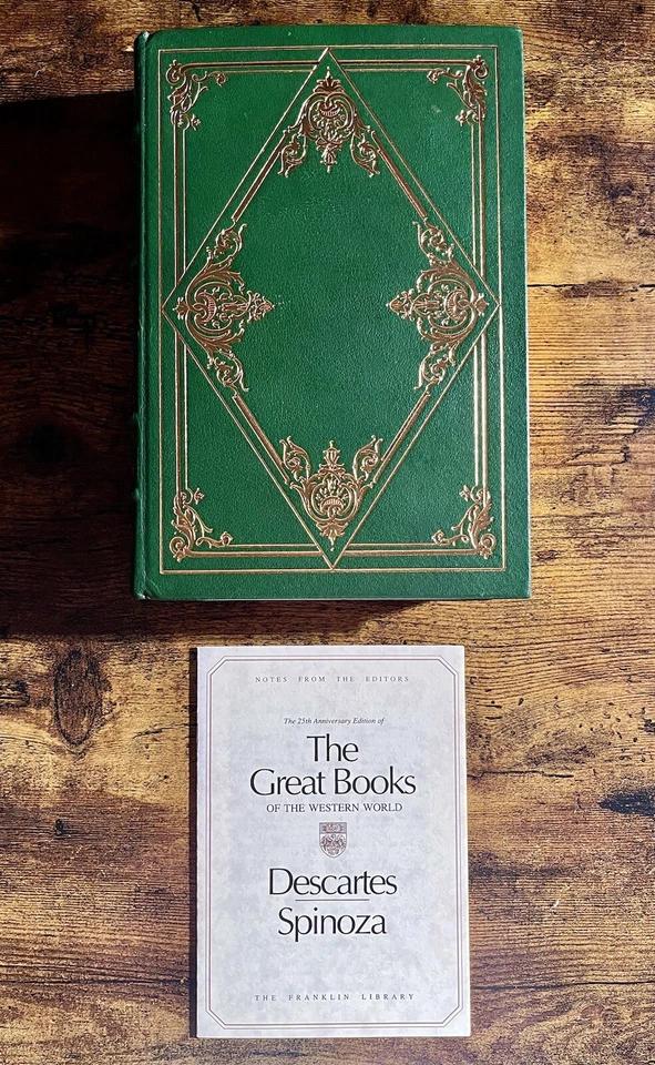 Descartes: Philosophical Spinoza: Ethics Franklin Library The Great Books Rare! - Image 2 of 4
