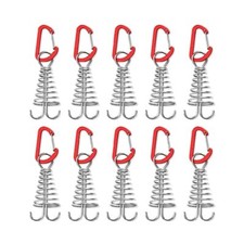 Octopus Deck Peg 10pcs/set Stainless Steel Tent Accessories Board Peg Spiral