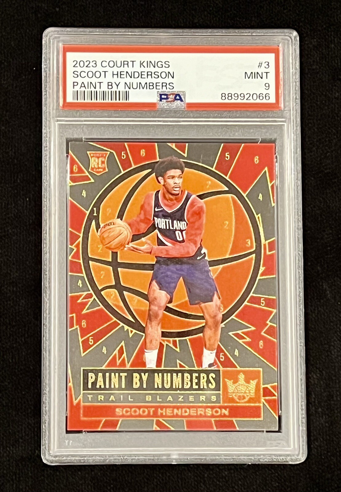 2023-24 Court Kings SCOOT HENDERSON Paint By Numbers PSA 9 MINT Rookie RC SSP #3