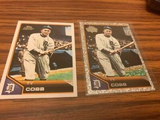 2011 Topps Lineage Platinum Diamond Anniversary Refractor #105 +BASE Ty Cobb