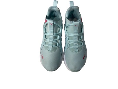 PUMA Kids Soft Foam Athletic Shoes Mint Green/Pink Logo Kids - Main Image