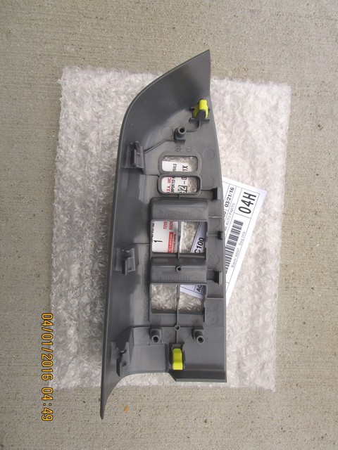 FITS: 07 - 13 TOYOTA TUNDRA MASTER POWER WINDOW SWITCH BEZEL TRIM GRAY