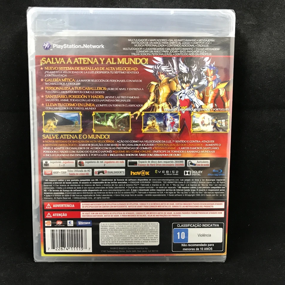 Saint Seiya Los Caballeros Del Zodiaco Soldados Valientes (PS 3) Region Free - Image 2 of 2