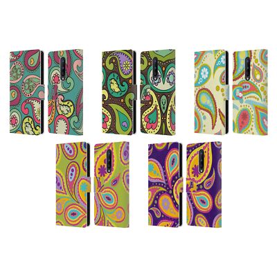 HEAD CASE DESIGNS PAISLEY PATTERNS LEATHER BOOK WALLET CASE FOR ONEPLUS PHONES