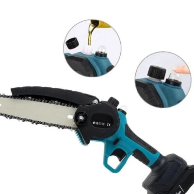 MOTOSEGA ELETTRICA A BATTERIA MINI SEGA 48V DA 6" POLLICI CON OLIO AUTOMATICO