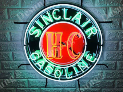 Sinclair Gasoline Neon Light Sign 24''x24'' With HD Printing Wall Decor Artwork