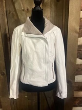 Women’s Black/White Non-Leather contrast I.N.C International Concepts Jacket Med