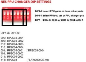 NINTENDO VS SYSTEM PPU CHANGER PCB JAMMA