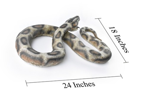 Realistic Giant Anaconda Snake foam-filled latex rubber snake 87" F3405BB65 - Picture 2 of 7