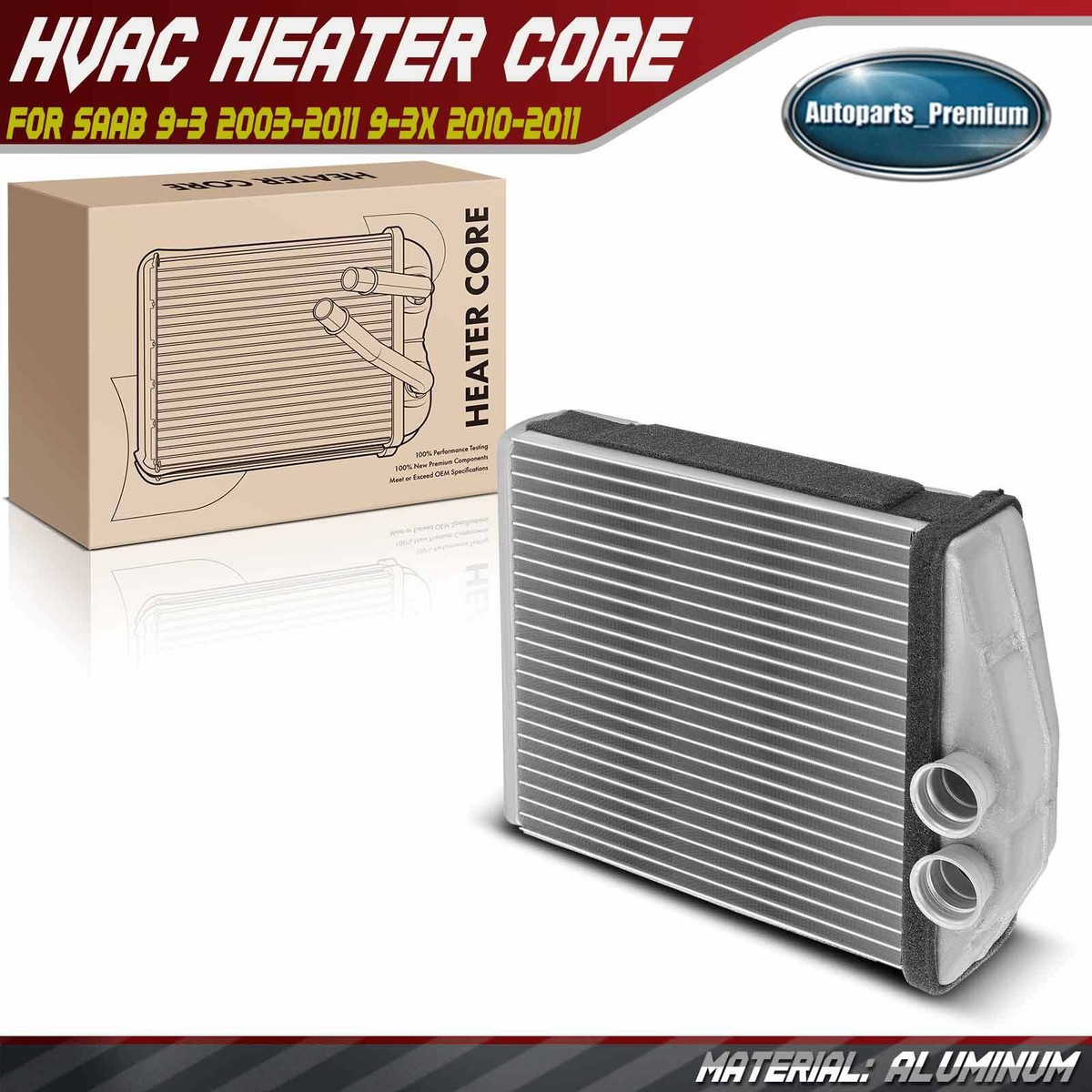 New HVAC Heater Core for Saab 9-3 2003-2011 9-3X 2010-2011 L4 2.0L