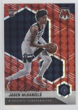 2020-21 Panini Mosaic Rookie Red Mosaic Prizm Jaden McDaniels #235 n7r