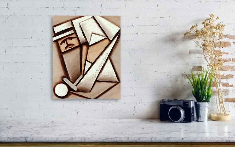 Arte de pared de golf Golf Putting | Impresión en lienzo de 11,5" x 14" de Tommervik | Idea de regalo Foto 3 de 3