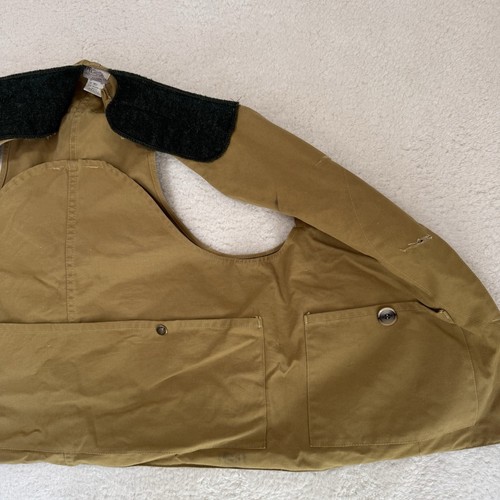 Vintage C.C Filson Tin Cloth Hunting Vest Size 32 Medium - Picture 9 of 13