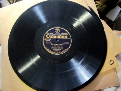 1927 RICHARD TAUBER Schubert WINTERREISE Krähe/ Stürmische Morgen COLUMBIA 4049
