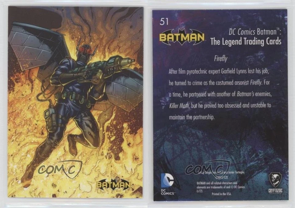 2012-13 Cryptozoic DC Batman: The Legend Firefly #51 0p3 - Image 3 of 3