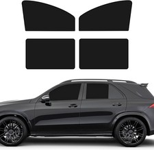 4 PCS Car Side Window Sun Shades, Magnetic Front Rear Shades for Black