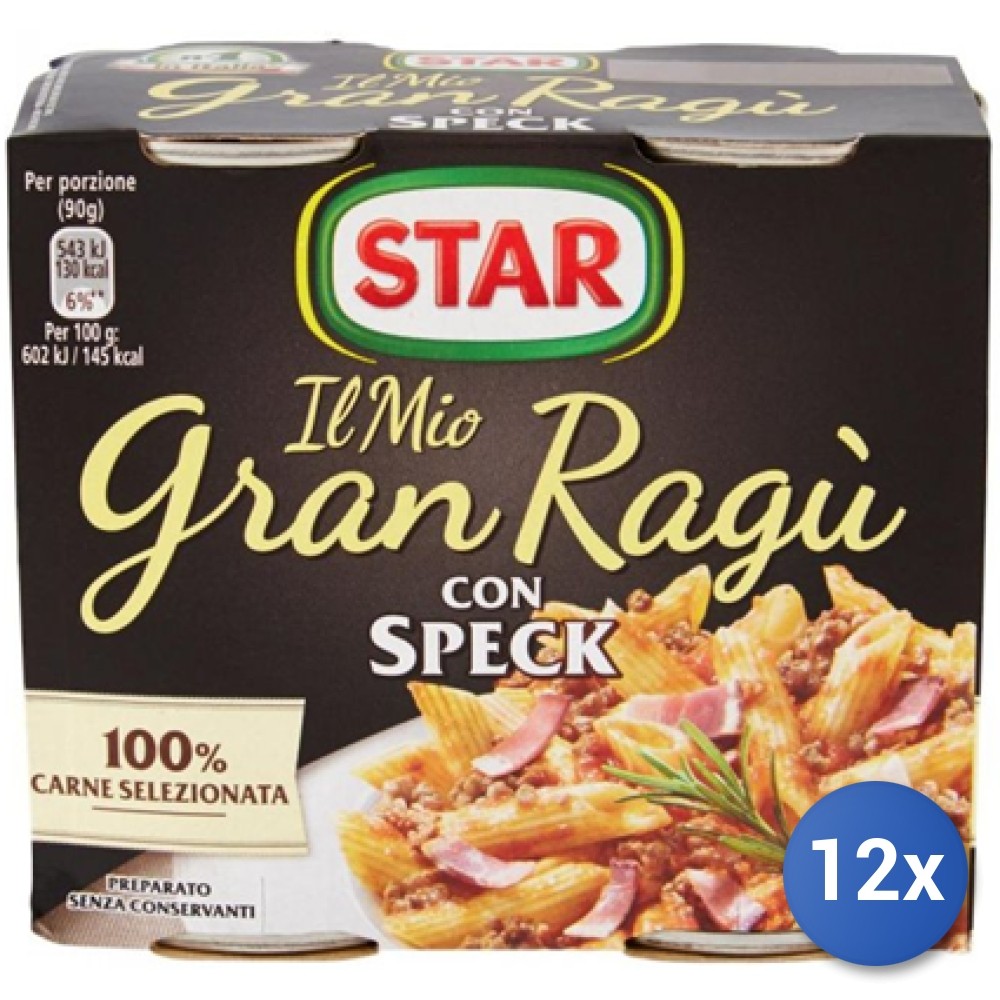 12X Multipack Star Gran Ragu Sauce 180X2 Speck