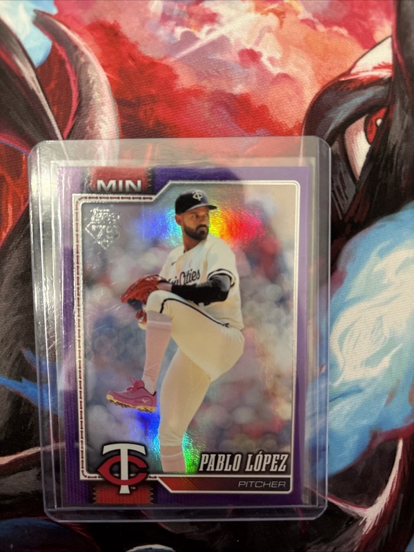 2026 Topps Series 2 Pablo Lopez Purple Refractor 193/250