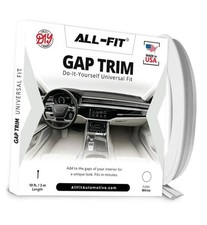 All-Fit Gap Trim for Car Interior Made in USA, Easy to Install - White