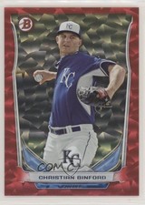 2014 Bowman Draft Top Prospects Red Ice 119/150 Christian Binford #TP-65 ni4