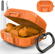  Upgrade Secure Lock for Beats Powerbeats Pro 2 Case Cover, Carbon Fiber Shock