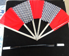 MAGIC - Set of 2 - Break Away Fan  Wand - Comedy Gag MC