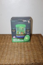 Dan Darci Kids Light-Up Terrarium Kit Grows by Day, Glows at Night. Open Box