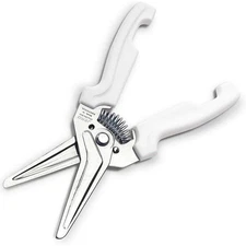 JERO Stainless Steel Kitchen Shears with Holder - Perfect For Herbs, Floral T...