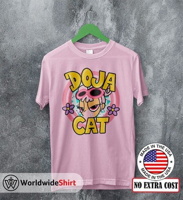 New Unisex Doja Cat Powerpuff Graphic T-Shirt Short Sleeve NT132 FREE SHIPPING