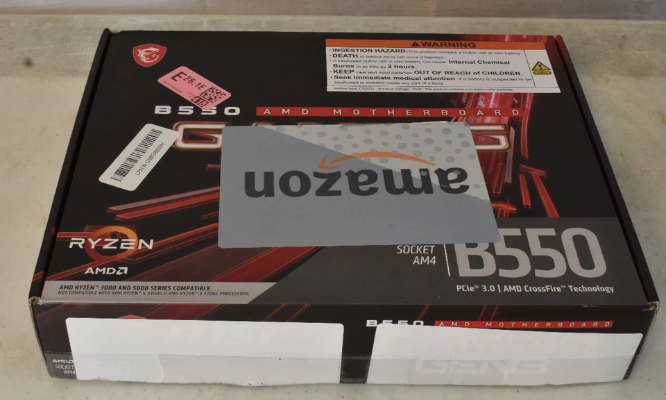 MSI B550 Gaming GEN3 Gaming Motherboard (MOTHERBOARD ONLY) - USED - Image 2 of 4