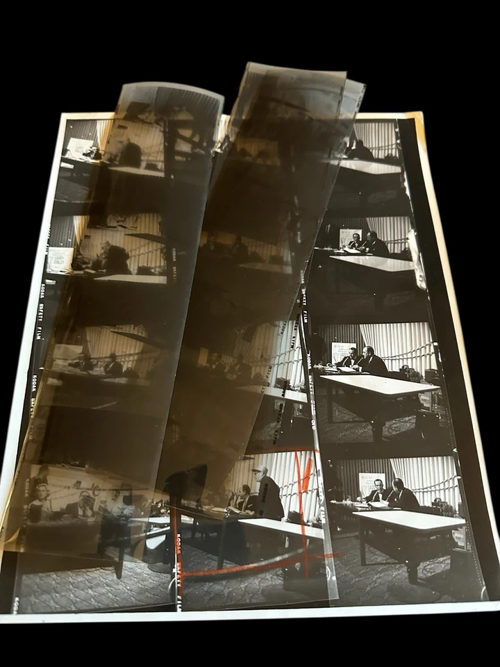 Frank Sinatra Larry Finley Show Contact Sheet & Negatives 1950s photo rare - Image 4 of 4