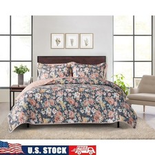 Reversible Quilt Set W/ Sheets 7 Piece Bedding Soft Microfiber All Season New