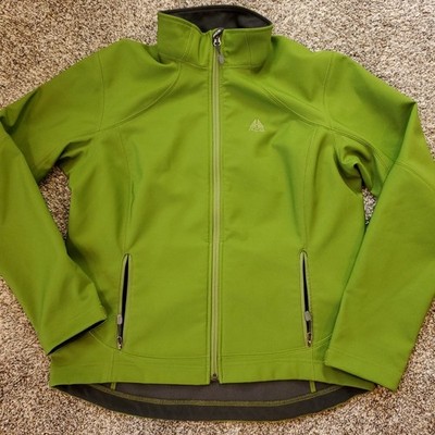 Nike ACG Jacket Womens Medium Green Softshell Fleece Full Zip Outdoor Gorpcore