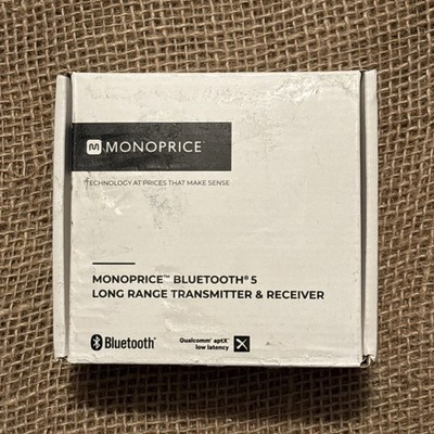 Monoprice Premium Bluetooth 5 Transmitter & Receiver With aptx HD aptX Open Box