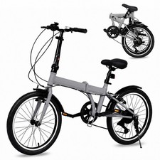 20" Foldable Commuter Bicycle | Shimano 6 Speed Gears, 85% Pre-Assembled
