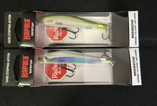LOT OF 2 RAPALA RIPSTOP 9 RPS-9 Herring & Albino Shiner RPS9 New Release Lowest